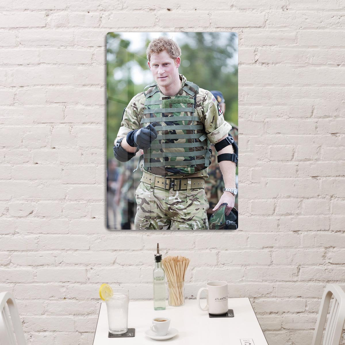 Prince Harry at the Jamaican Defence Force in Jamaica HD Metal Print