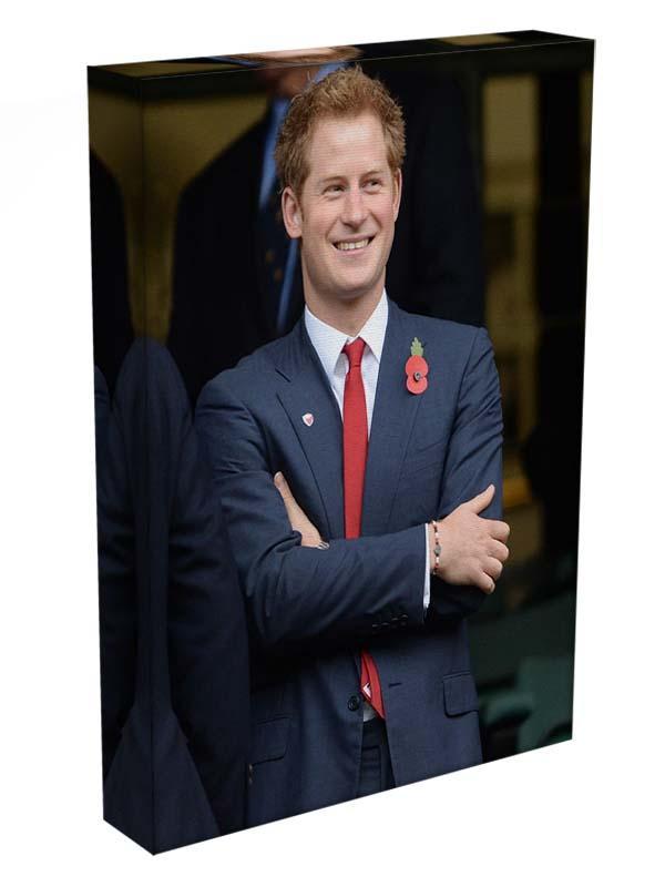 Prince Harry at the Rugby International Canvas Print or Poster - Canvas Art Rocks - 3