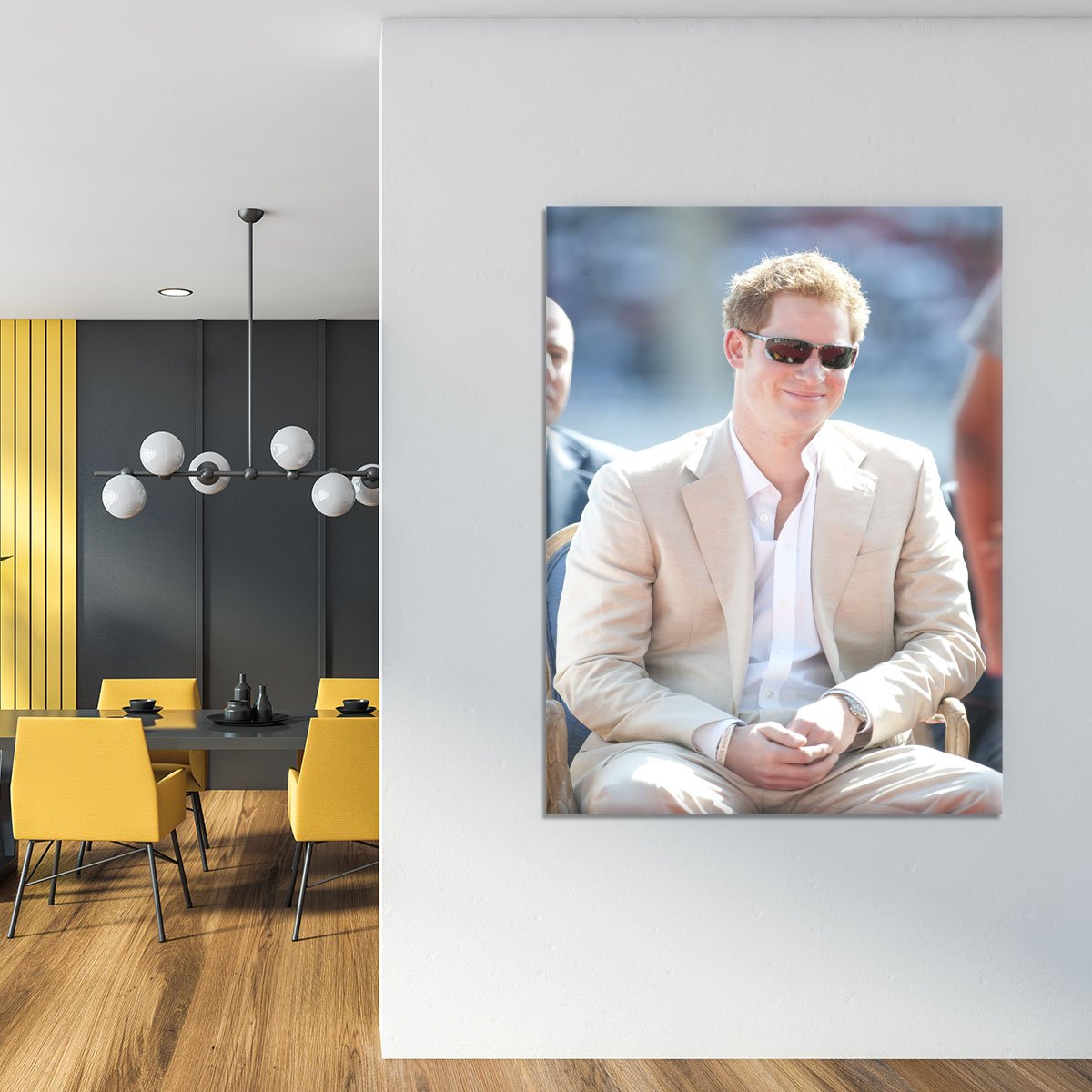 Prince Harry during the Diamond Jubilee tour in the Bahamas Canvas Print or Poster