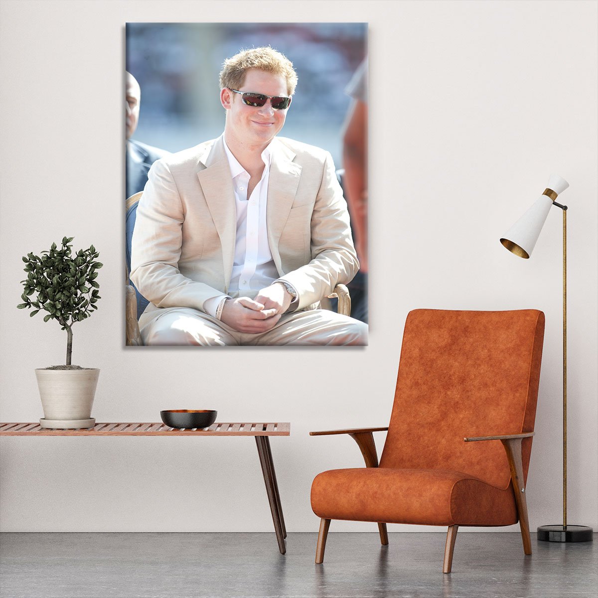 Prince Harry during the Diamond Jubilee tour in the Bahamas Canvas Print or Poster
