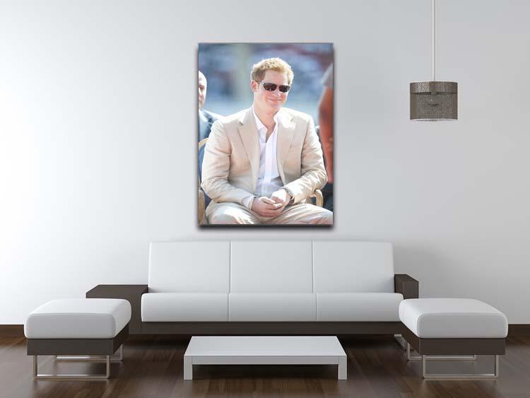 Prince Harry during the Diamond Jubilee tour in the Bahamas Canvas Print or Poster - Canvas Art Rocks - 4