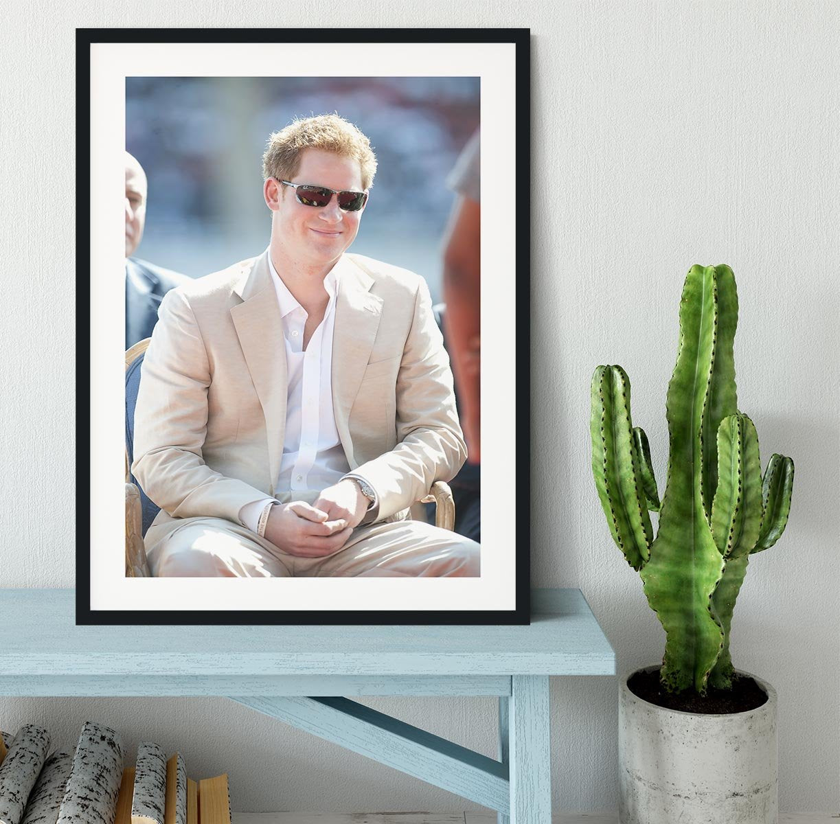 Prince Harry during the Diamond Jubilee tour in the Bahamas Framed Print - Canvas Art Rocks - 1