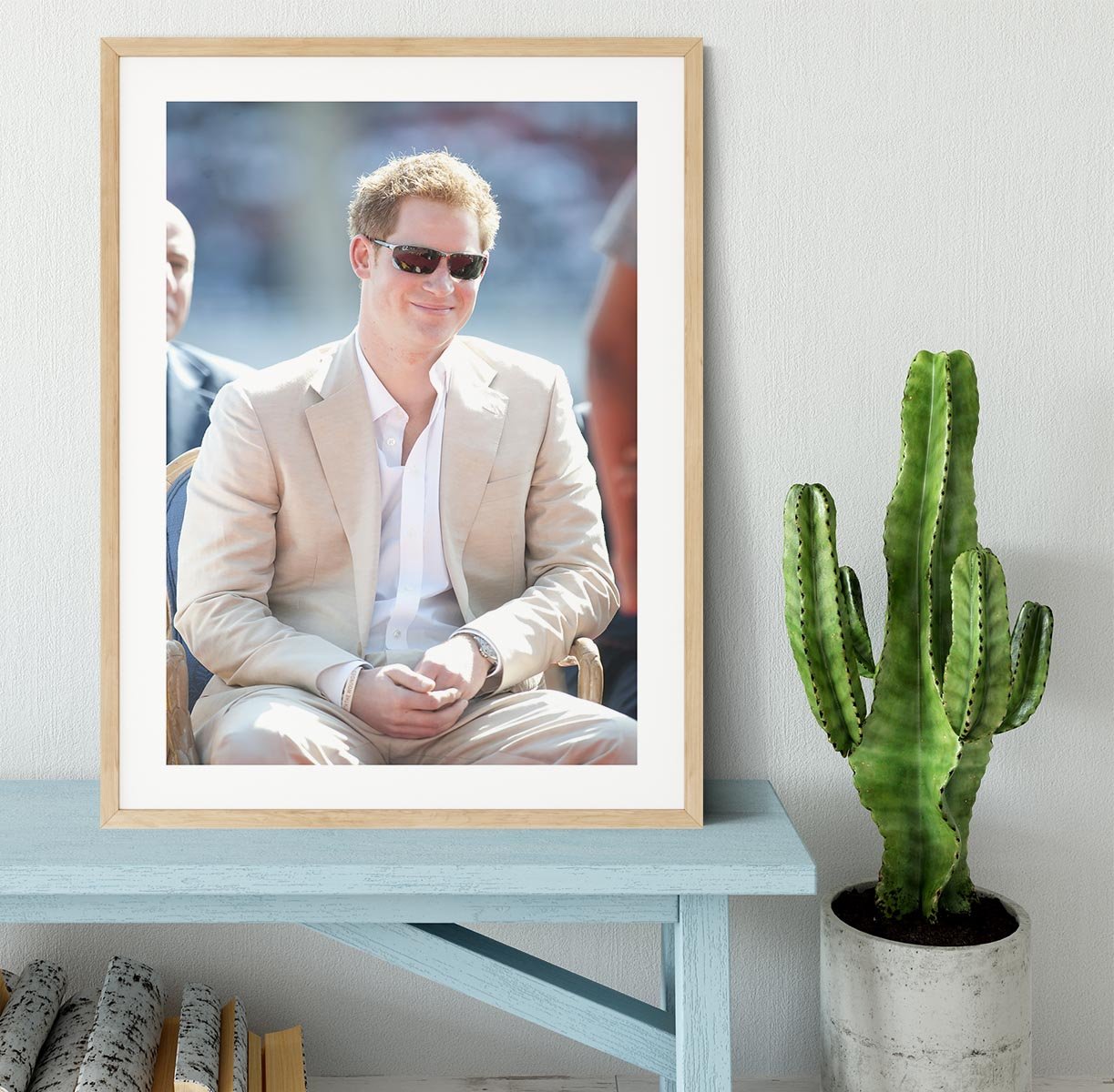 Prince Harry during the Diamond Jubilee tour in the Bahamas Framed Print - Canvas Art Rocks - 3