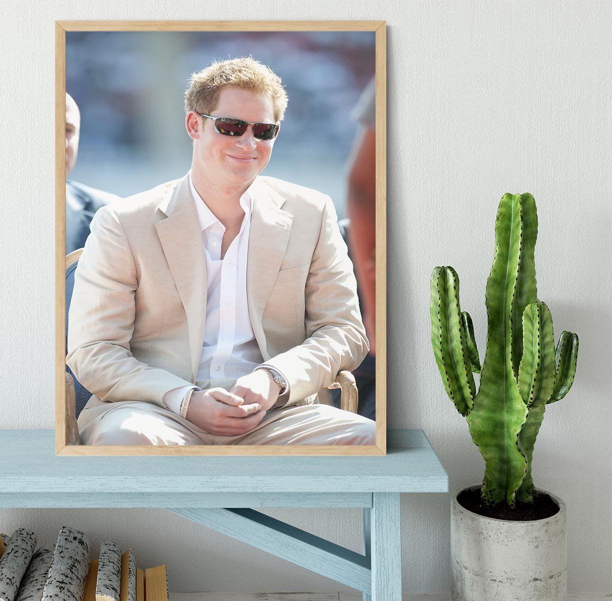 Prince Harry during the Diamond Jubilee tour in the Bahamas Framed Print - Canvas Art Rocks - 4