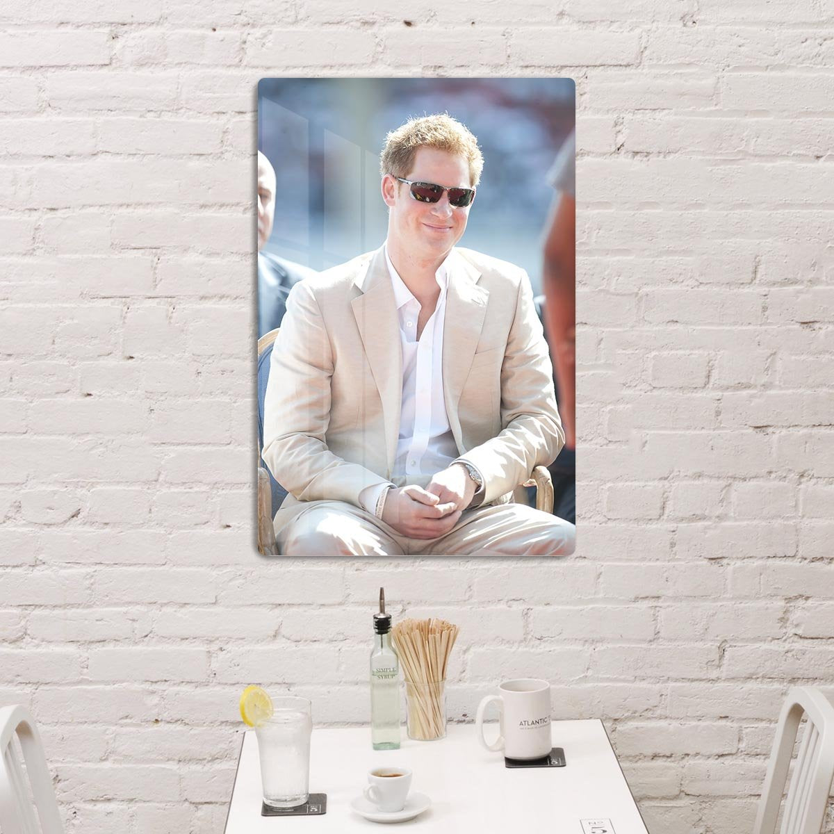 Prince Harry during the Diamond Jubilee tour in the Bahamas HD Metal Print