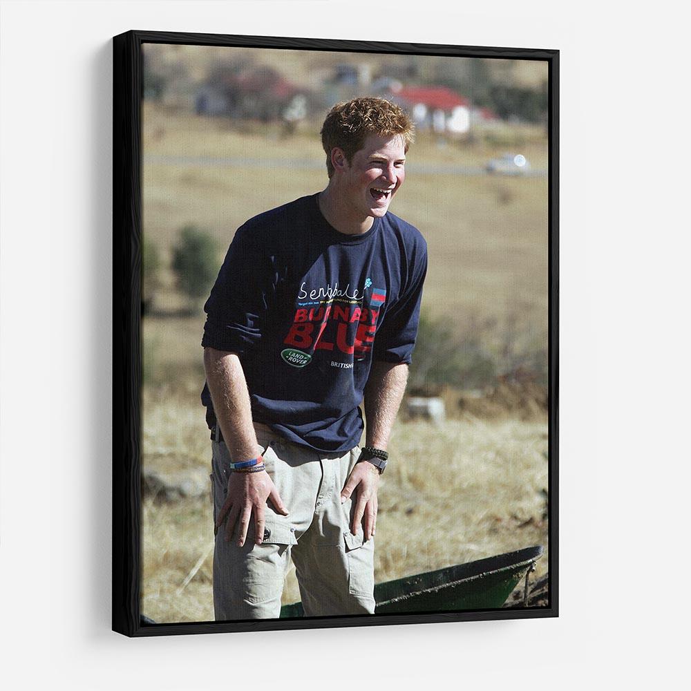 Prince Harry helping build a school in Lesotho South Africa HD Metal Print