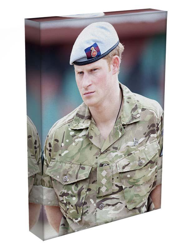 Prince Harry in uniform during a tour of Jamaica Canvas Print or Poster - Canvas Art Rocks - 3