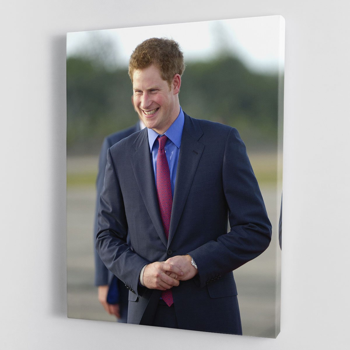 Prince Harry on a royal visit to Belize Canvas Print or Poster