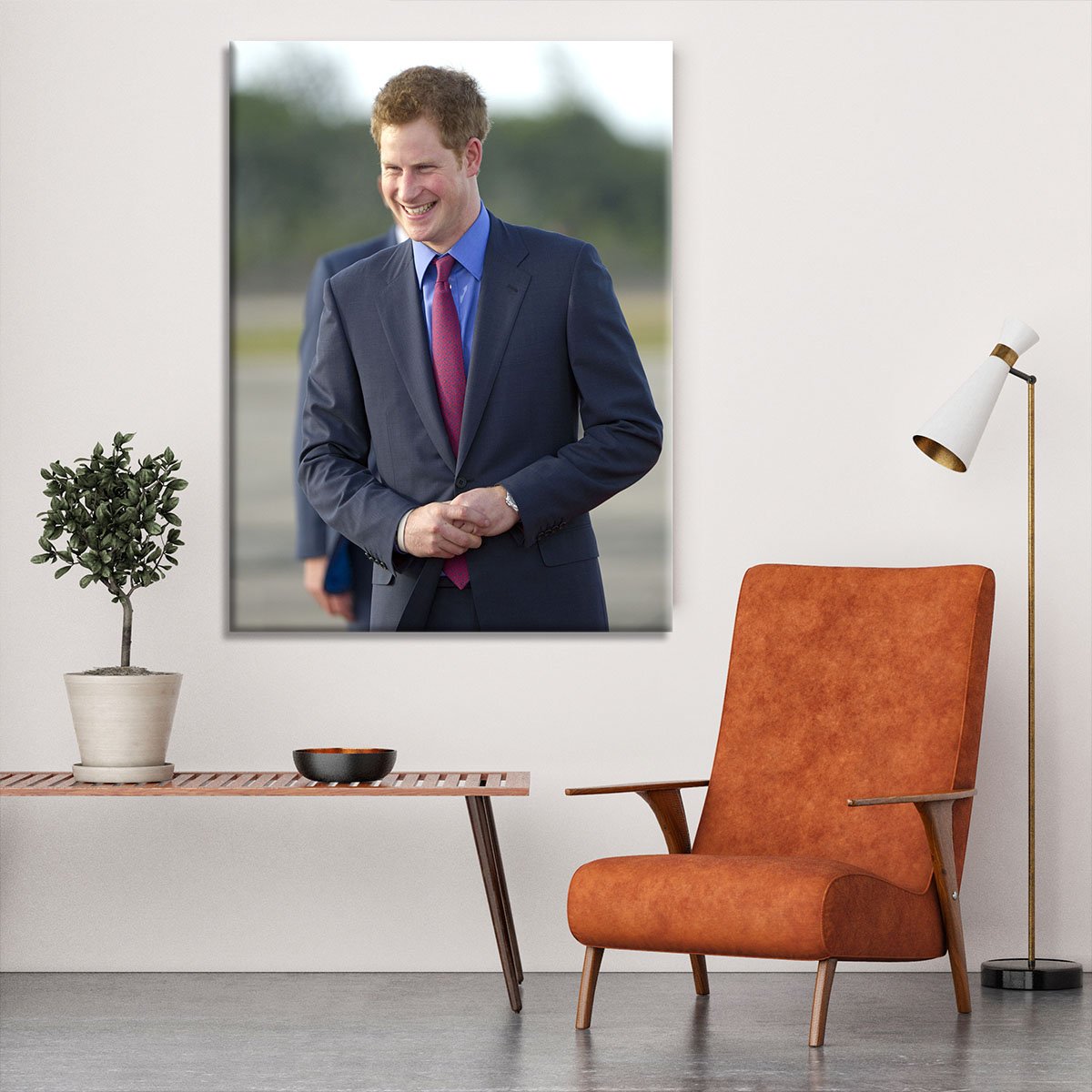 Prince Harry on a royal visit to Belize Canvas Print or Poster