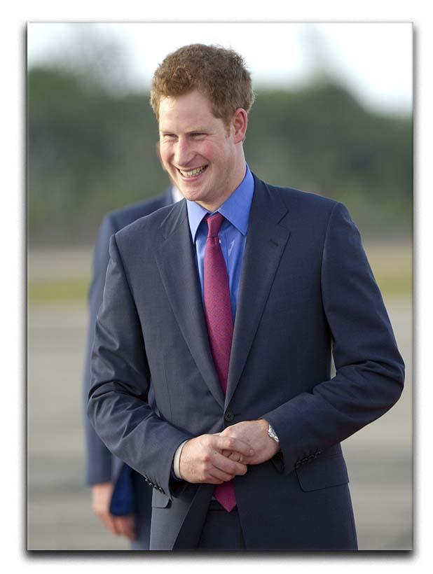 Prince Harry on a royal visit to Belize Canvas Print or Poster  - Canvas Art Rocks - 1