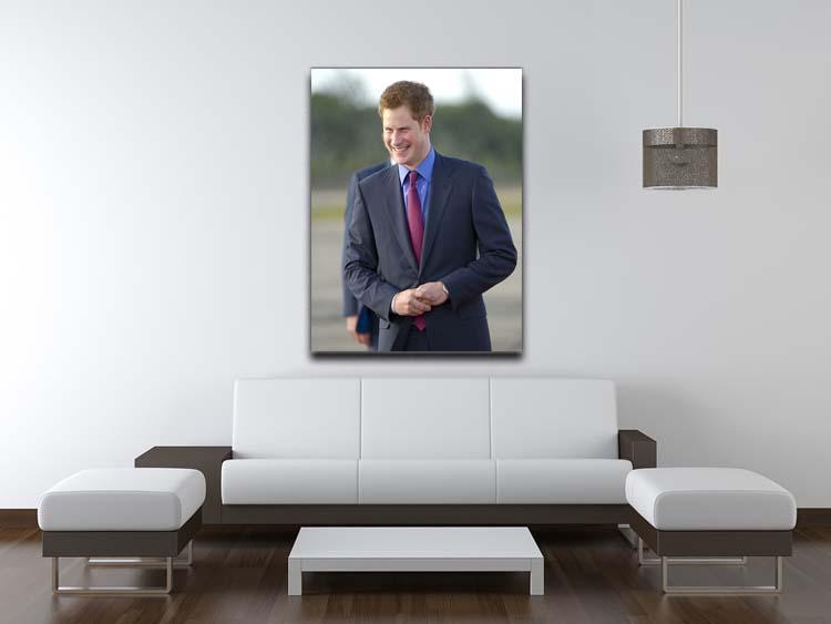 Prince Harry on a royal visit to Belize Canvas Print or Poster - Canvas Art Rocks - 4