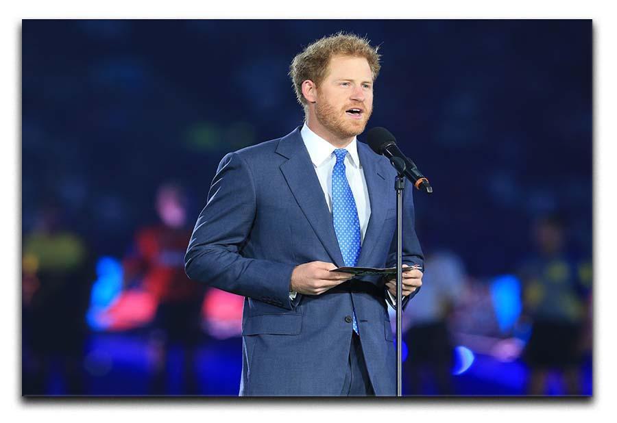 Prince Harry opening the Rugby World Cup 2015 Canvas Print or Poster  - Canvas Art Rocks - 1