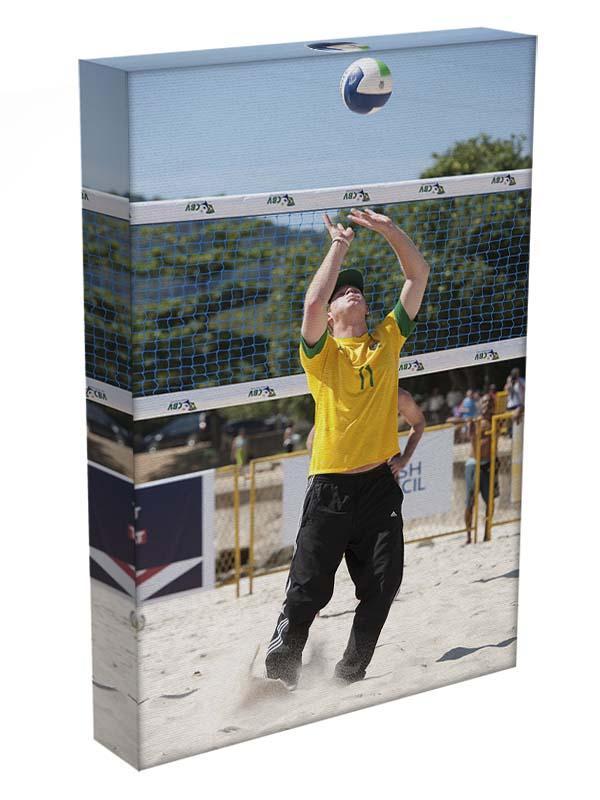 Prince Harry playing volleyball in Rio De Janeiro Brazil Canvas Print or Poster - Canvas Art Rocks - 3
