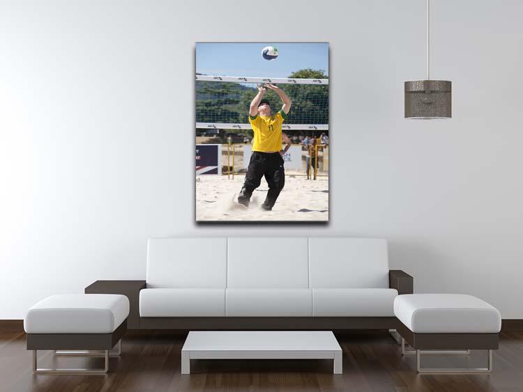 Prince Harry playing volleyball in Rio De Janeiro Brazil Canvas Print or Poster - Canvas Art Rocks - 4