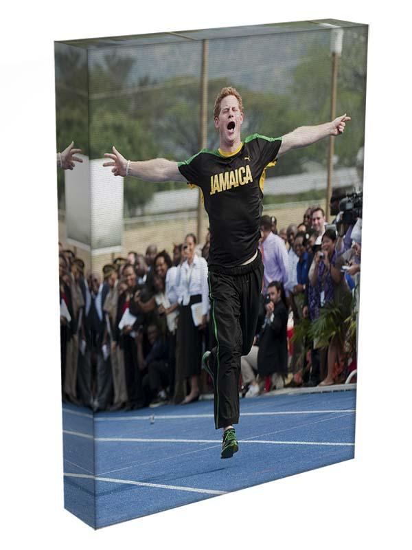 Prince Harry racing in Kingston Jamaica Canvas Print or Poster - Canvas Art Rocks - 3