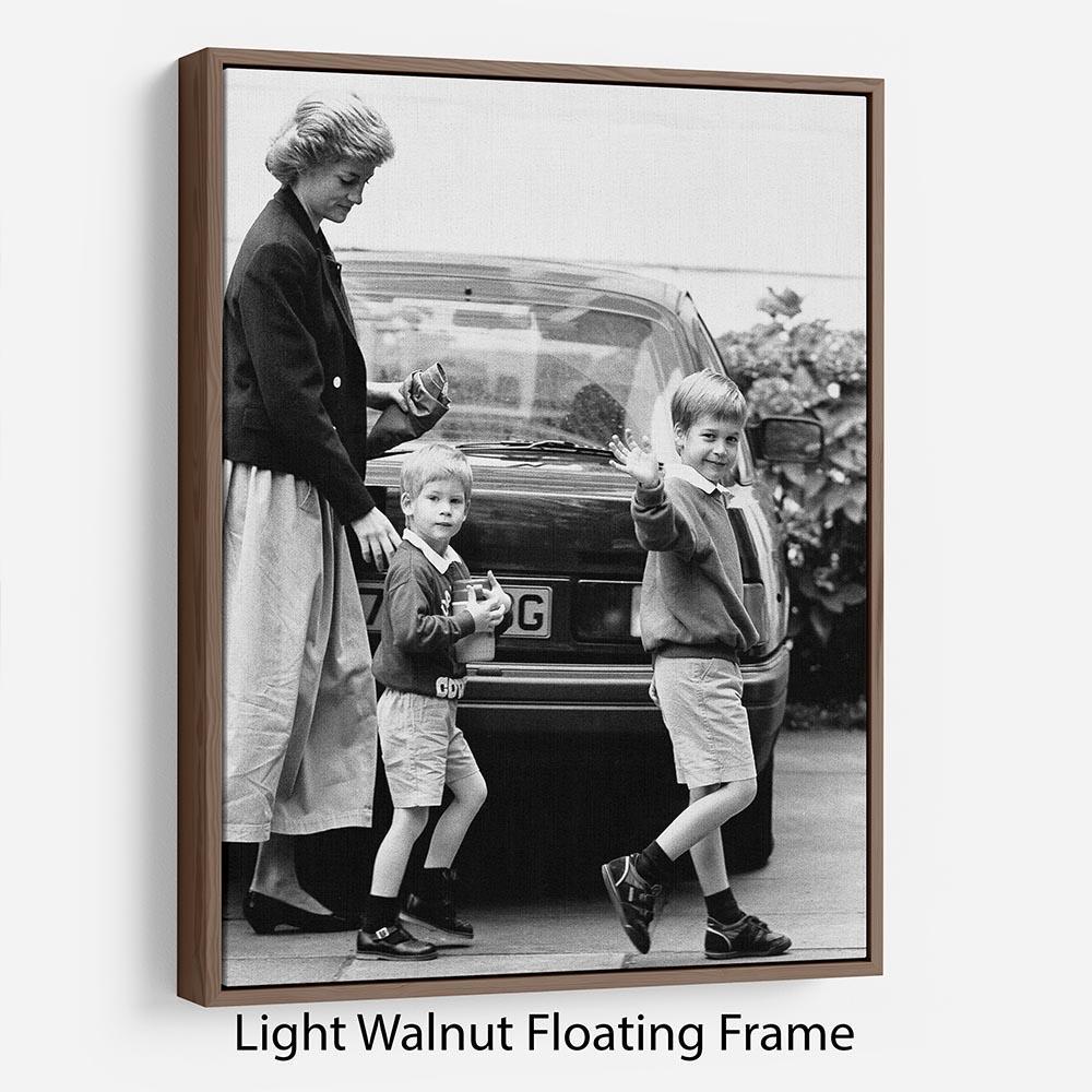 Prince Harry returning to school Floating Frame Canvas