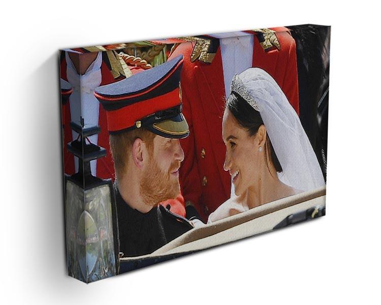 Prince Harry smiles at his new wife Meghan Canvas Print or Poster - Canvas Art Rocks - 3
