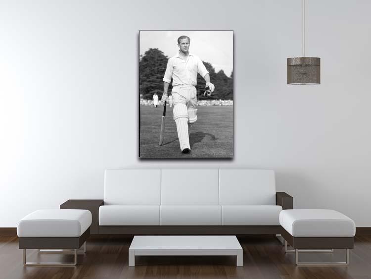 Prince Philip as cricket captain in a charity match Canvas Print or Poster - Canvas Art Rocks - 4
