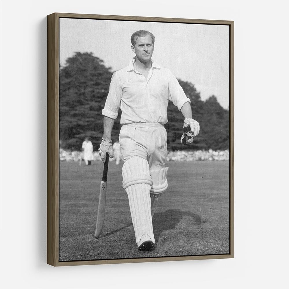 Prince Philip as cricket captain in a charity match HD Metal Print