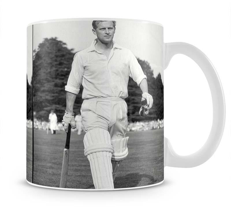 Prince Philip as cricket captain in a charity match Mug - Canvas Art Rocks - 1