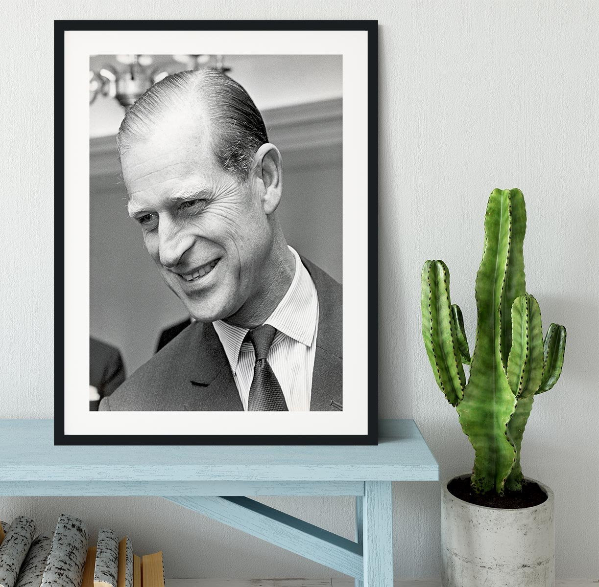 Prince Philip at Imperial House London Framed Print - Canvas Art Rocks - 1