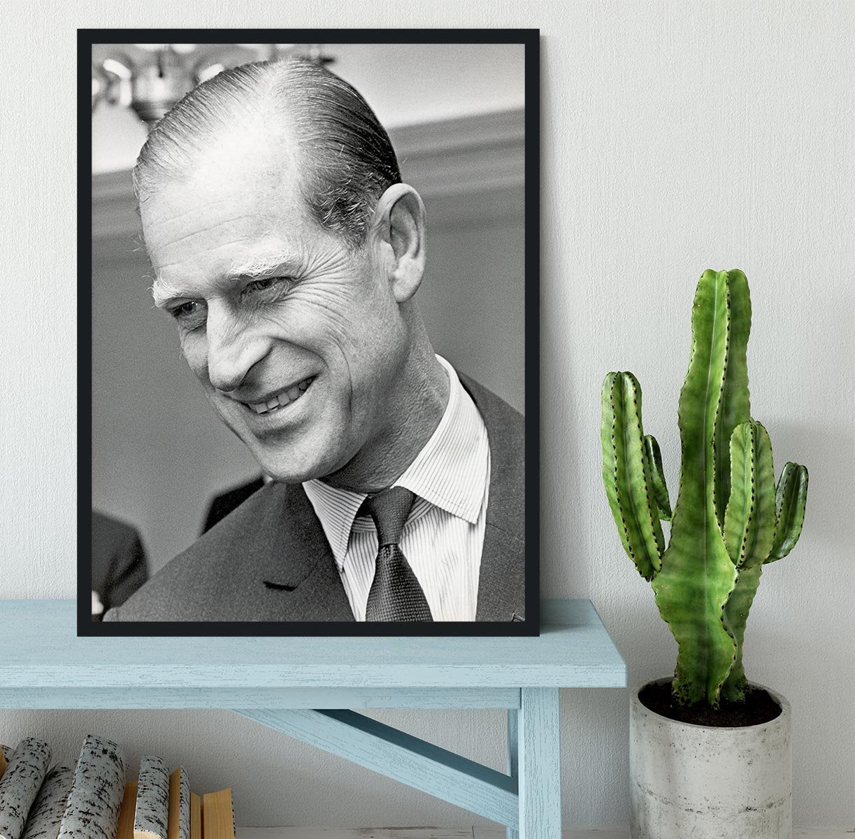 Prince Philip at Imperial House London Framed Print - Canvas Art Rocks - 2