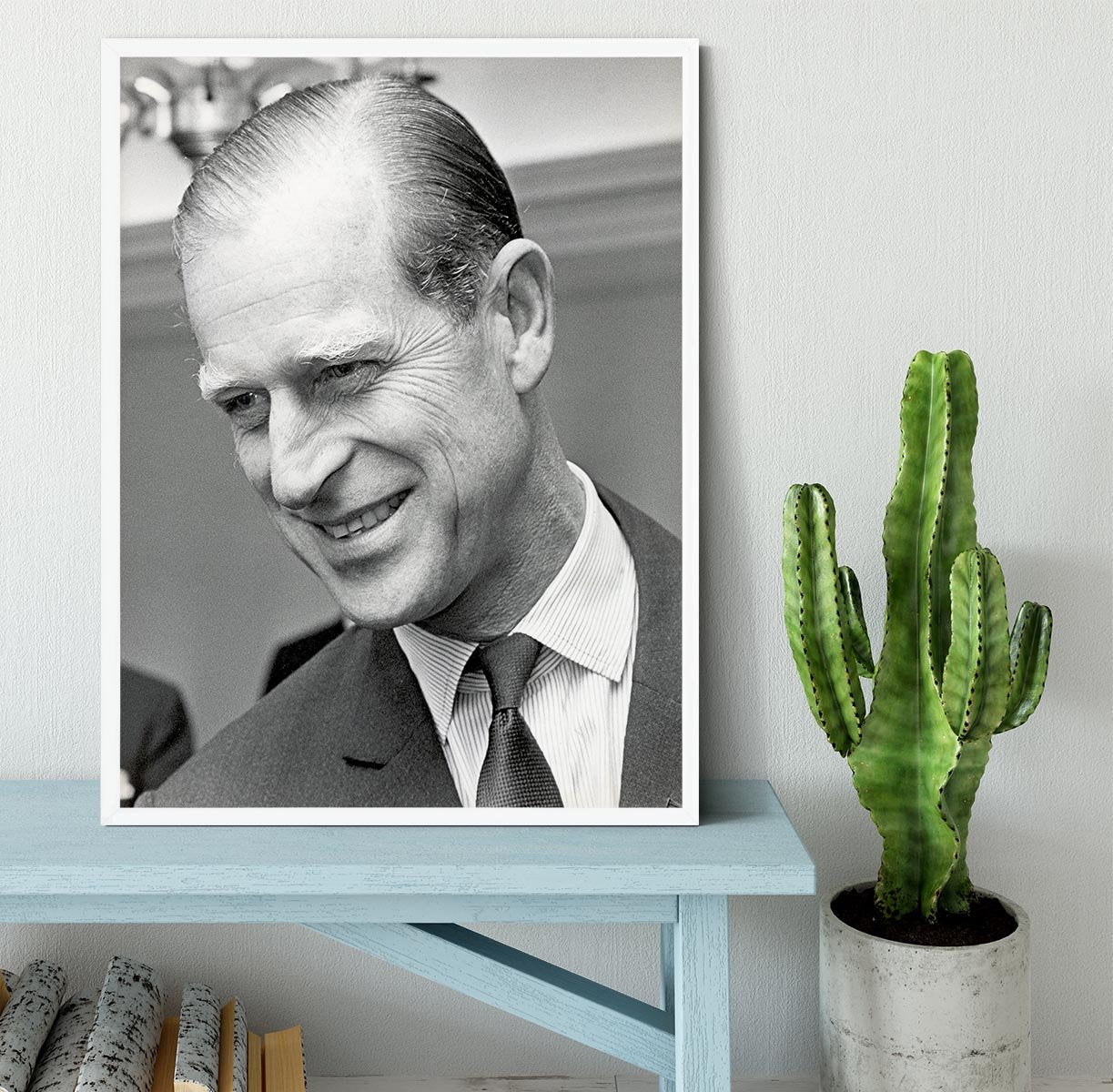 Prince Philip at Imperial House London Framed Print - Canvas Art Rocks -6