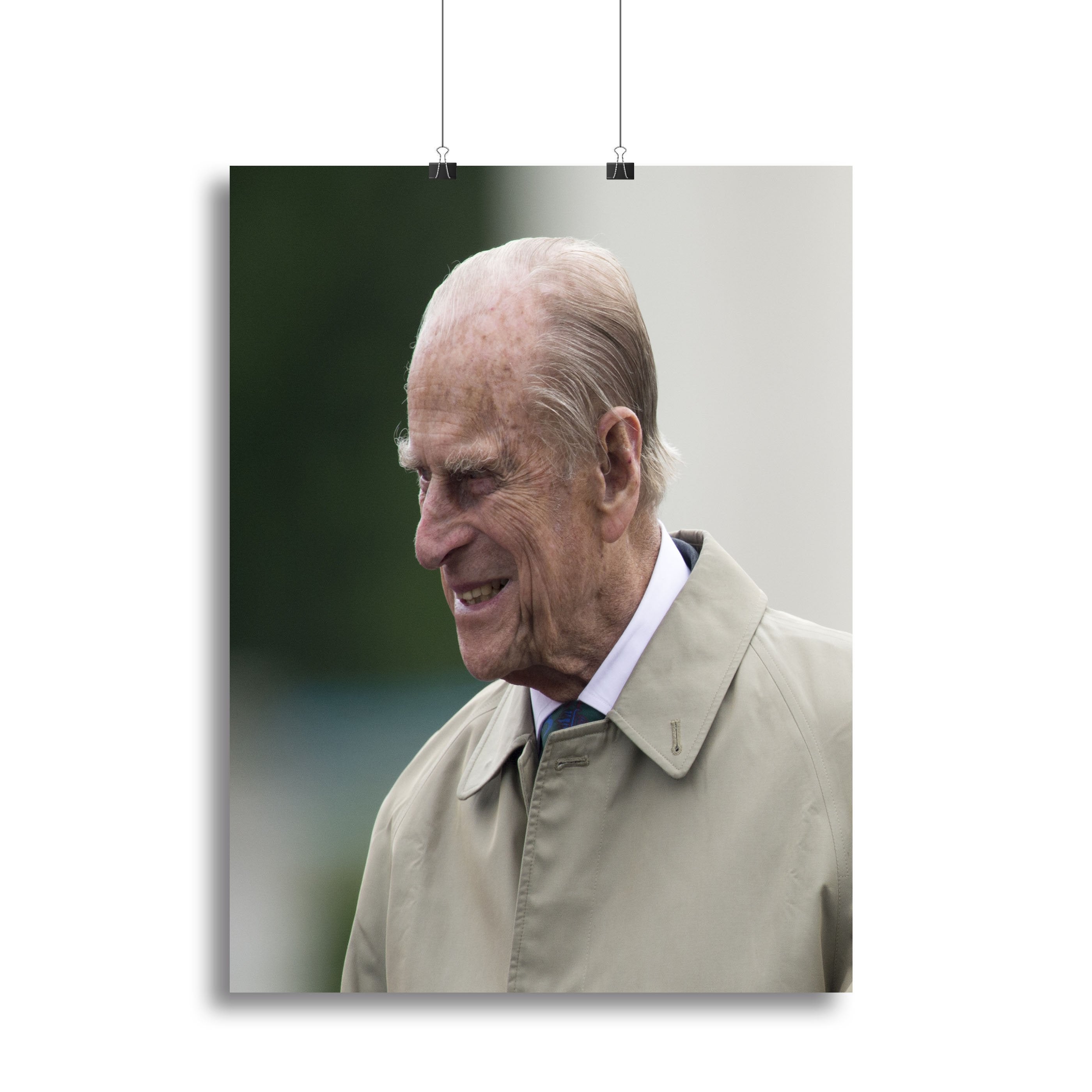 Prince Philip at the 90th birthday of Queen Elizabeth II Canvas Print or Poster