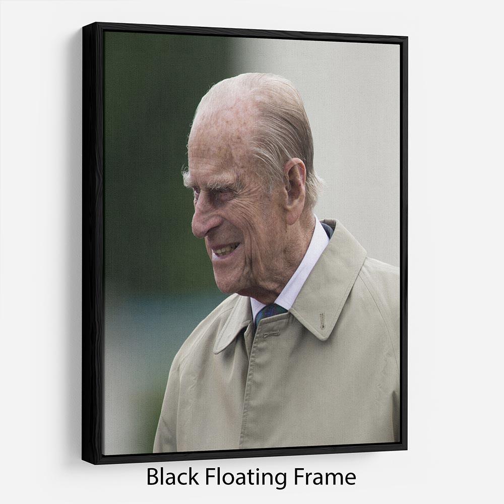 Prince Philip at the 90th birthday of Queen Elizabeth II Floating Frame Canvas