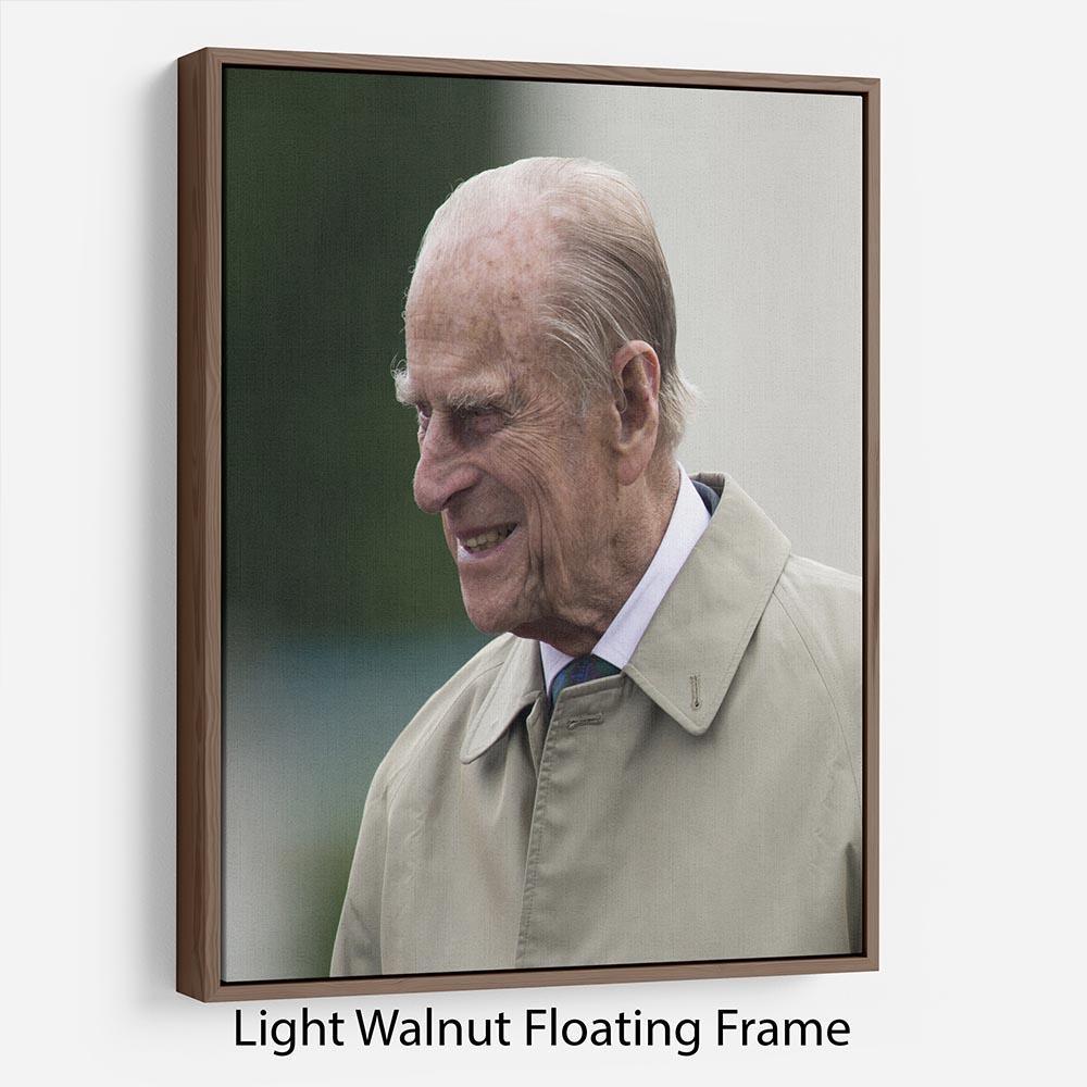 Prince Philip at the 90th birthday of Queen Elizabeth II Floating Frame Canvas