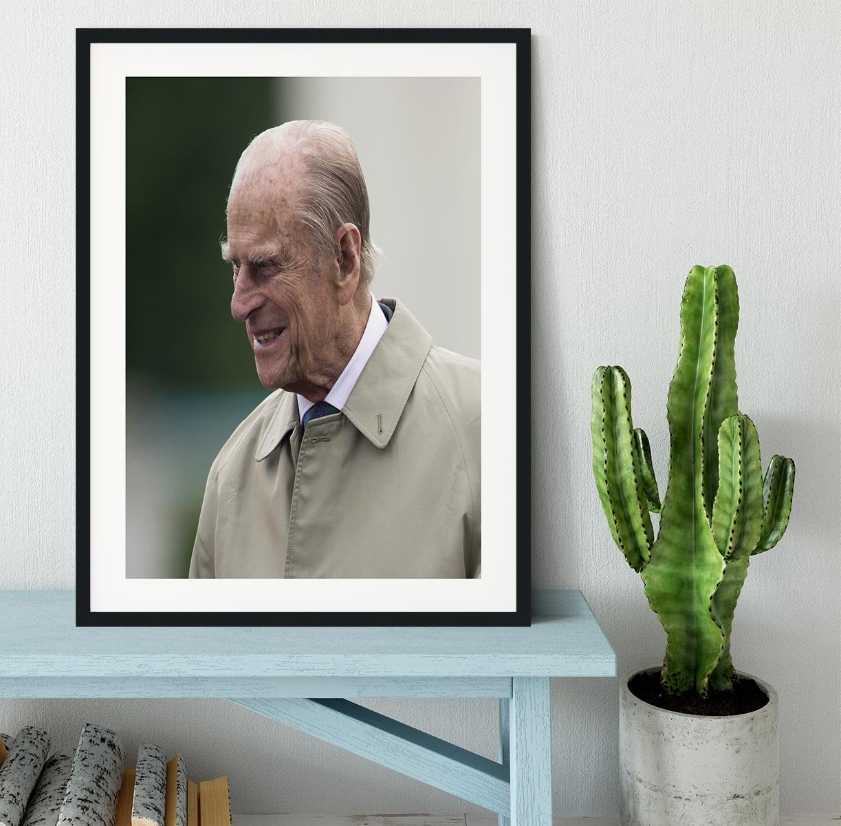 Prince Philip at the 90th birthday of Queen Elizabeth II Framed Print - Canvas Art Rocks - 1