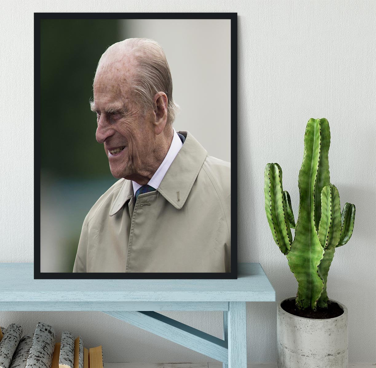 Prince Philip at the 90th birthday of Queen Elizabeth II Framed Print - Canvas Art Rocks - 2