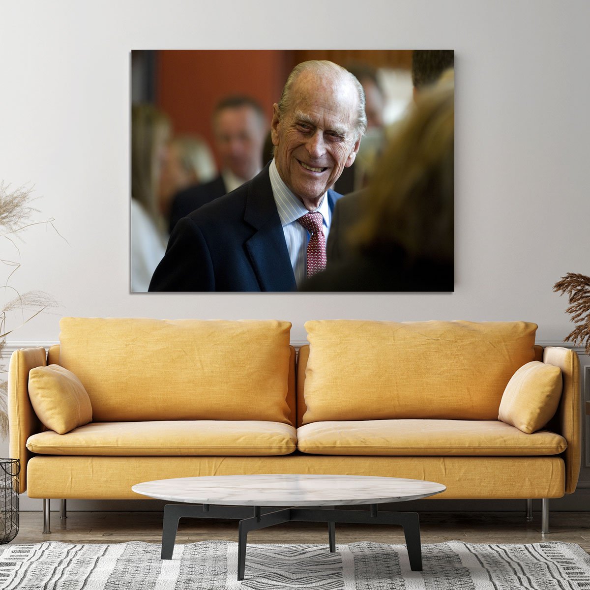 Prince Philip at the Journalists Charity at Stationers Hall Canvas Print or Poster