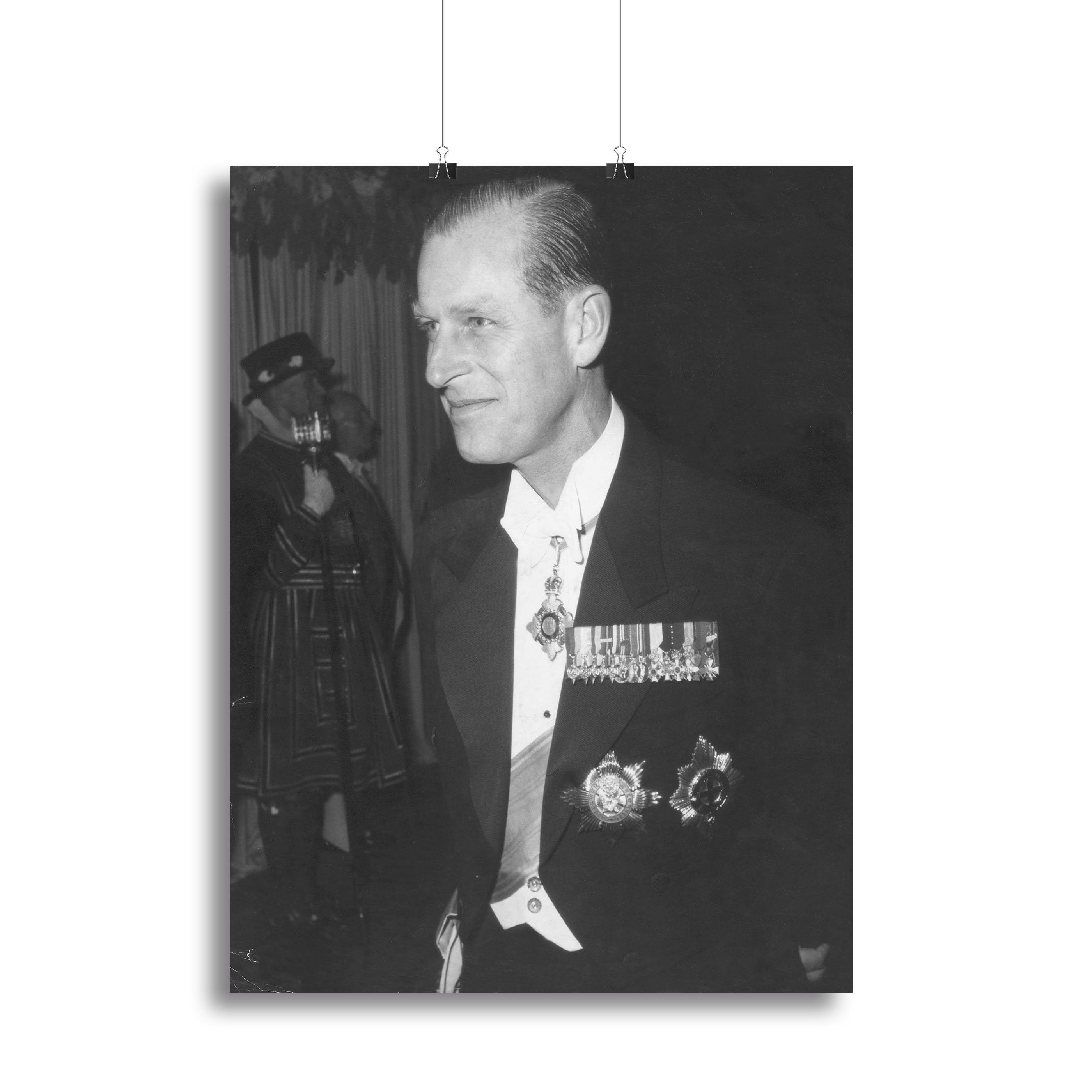 Prince Philip attending the opera at Covent Garden Canvas Print or Poster