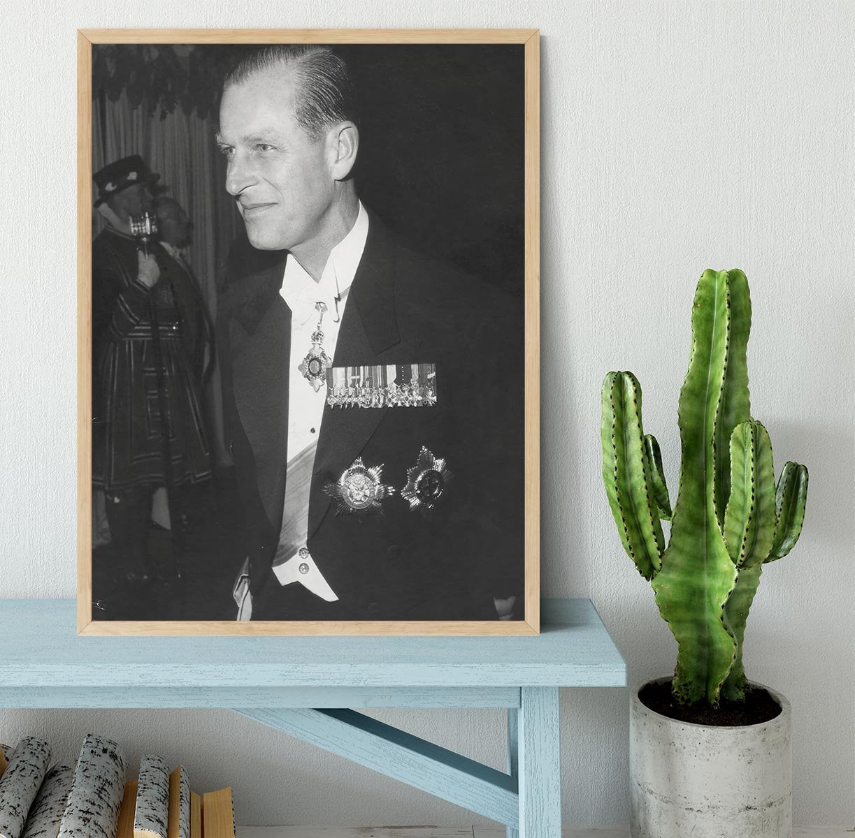 Prince Philip attending the opera at Covent Garden Framed Print - Canvas Art Rocks - 4
