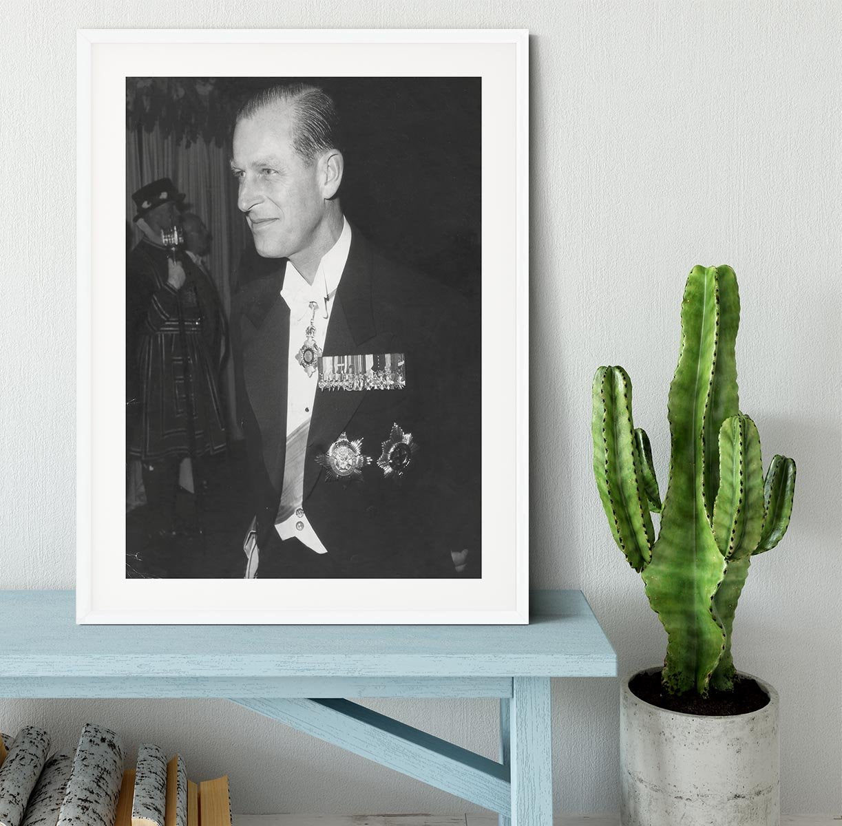 Prince Philip attending the opera at Covent Garden Framed Print - Canvas Art Rocks - 5