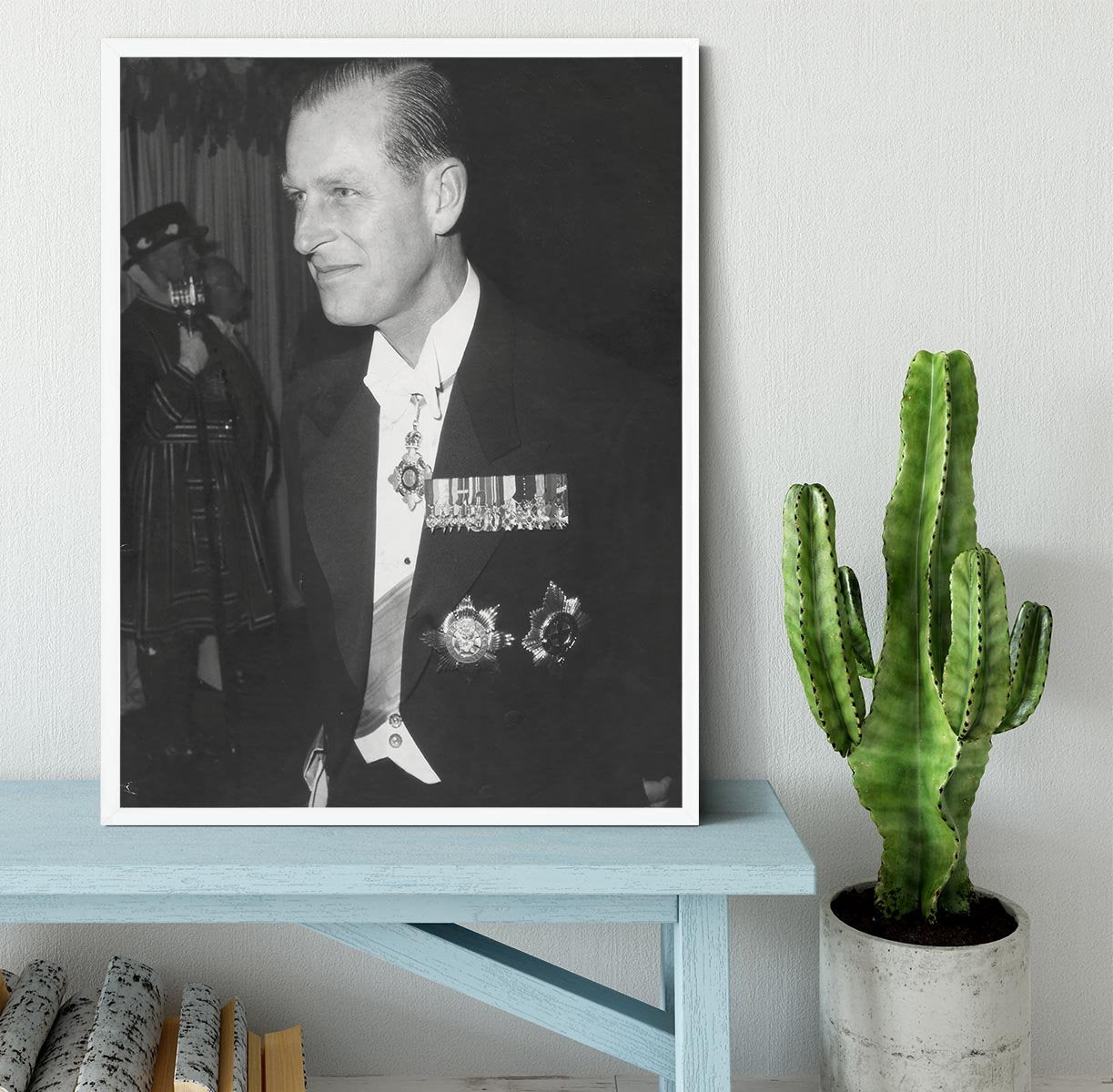 Prince Philip attending the opera at Covent Garden Framed Print - Canvas Art Rocks -6