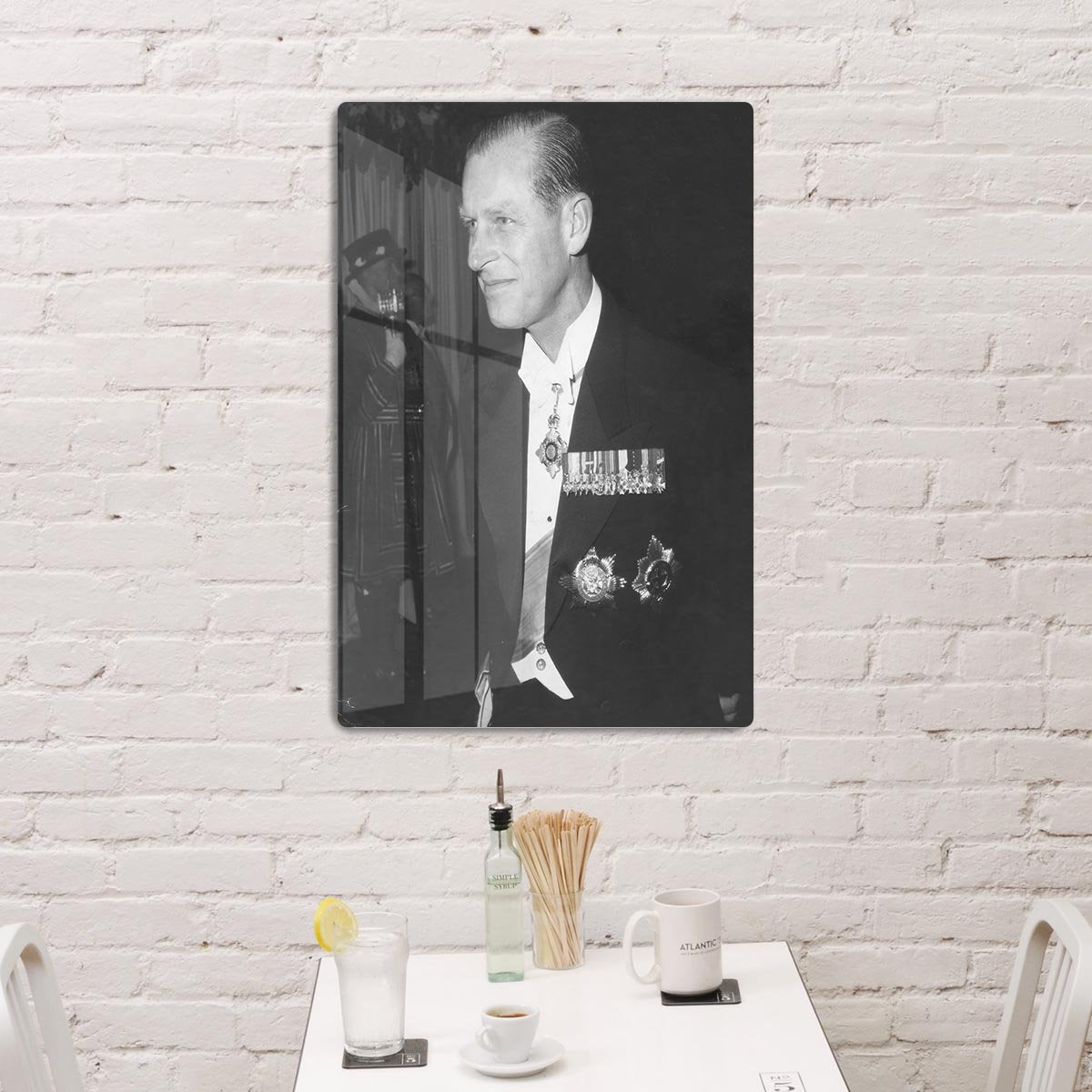 Prince Philip attending the opera at Covent Garden HD Metal Print