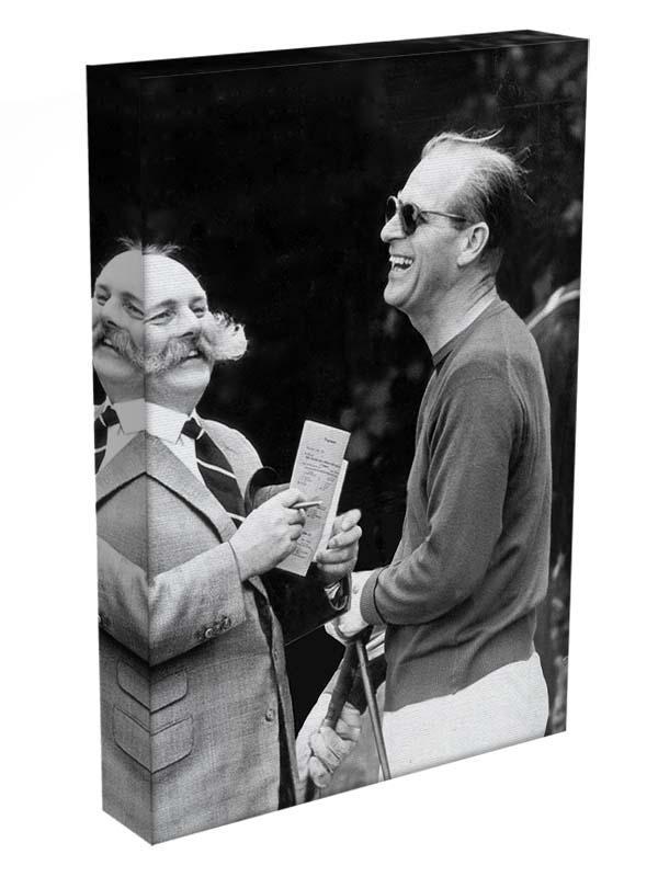 Prince Philip chatting with the comedian Jimmy Edwards Canvas Print or Poster - Canvas Art Rocks - 3