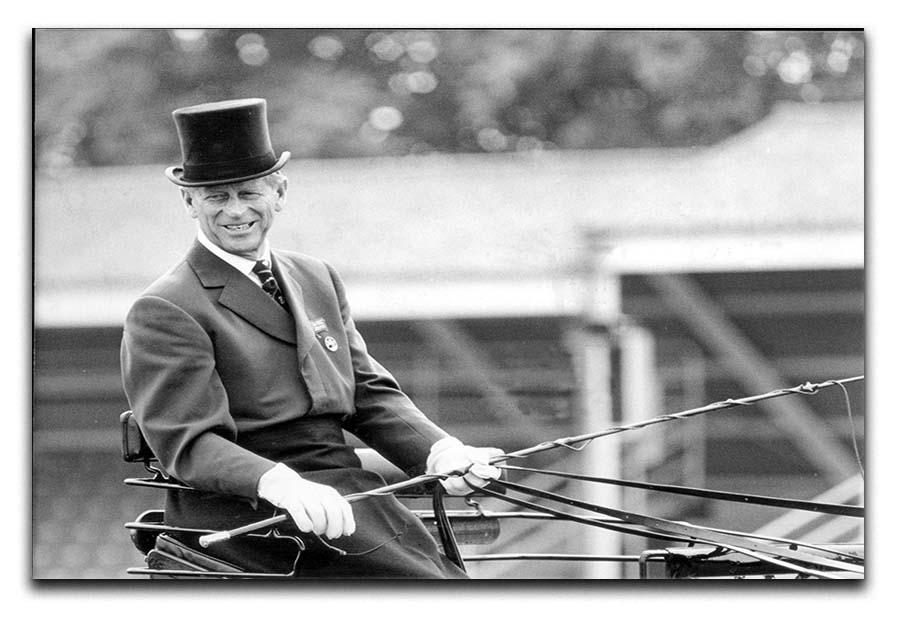 Prince Philip driving a carriage during a race at Ascot Canvas Print or Poster  - Canvas Art Rocks - 1