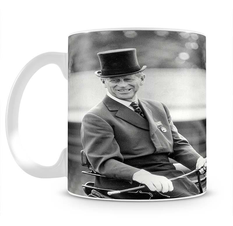 Prince Philip driving a carriage during a race at Ascot Mug - Canvas Art Rocks - 2