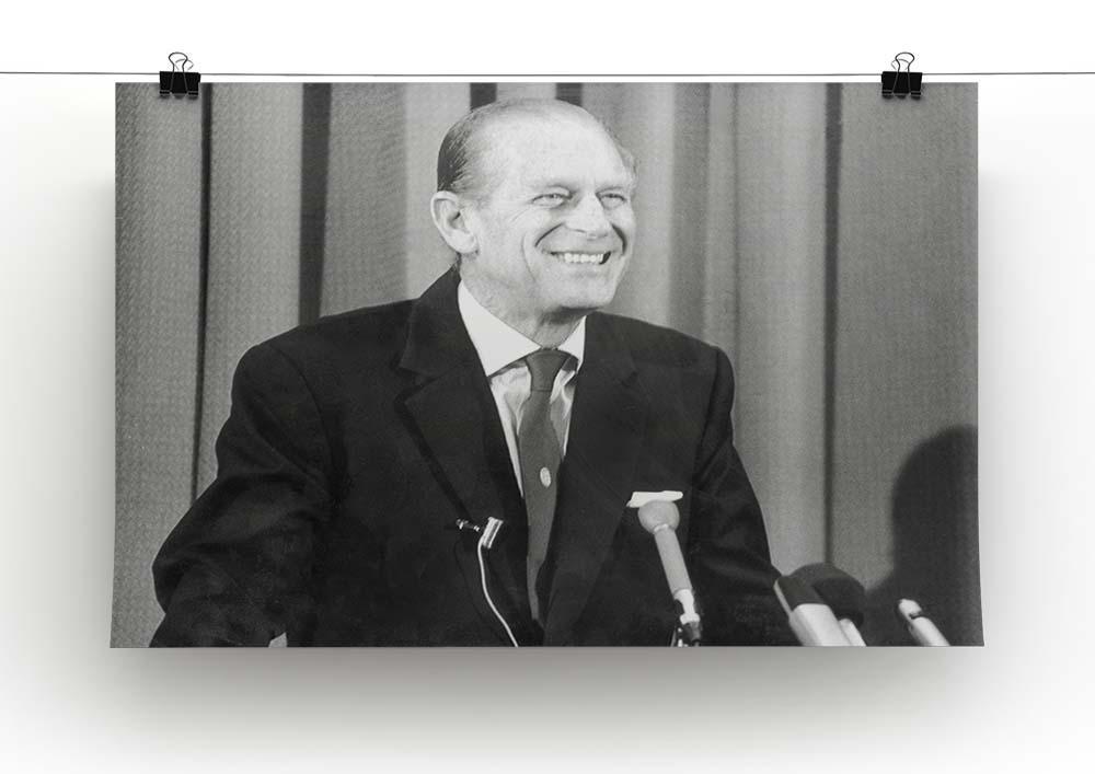 Prince Philip giving a lecture at Hudson Bay House Canvas Print or Poster - Canvas Art Rocks - 2