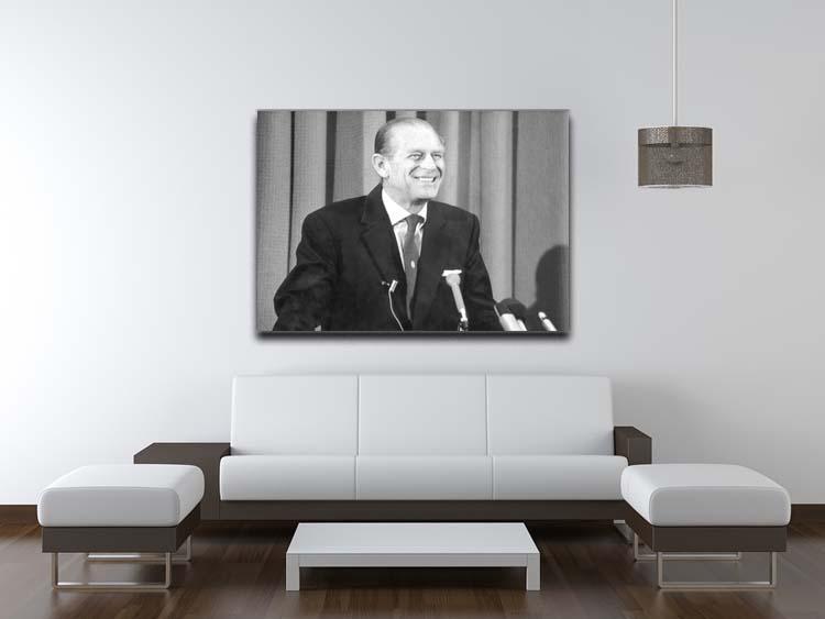 Prince Philip giving a lecture at Hudson Bay House Canvas Print or Poster - Canvas Art Rocks - 4