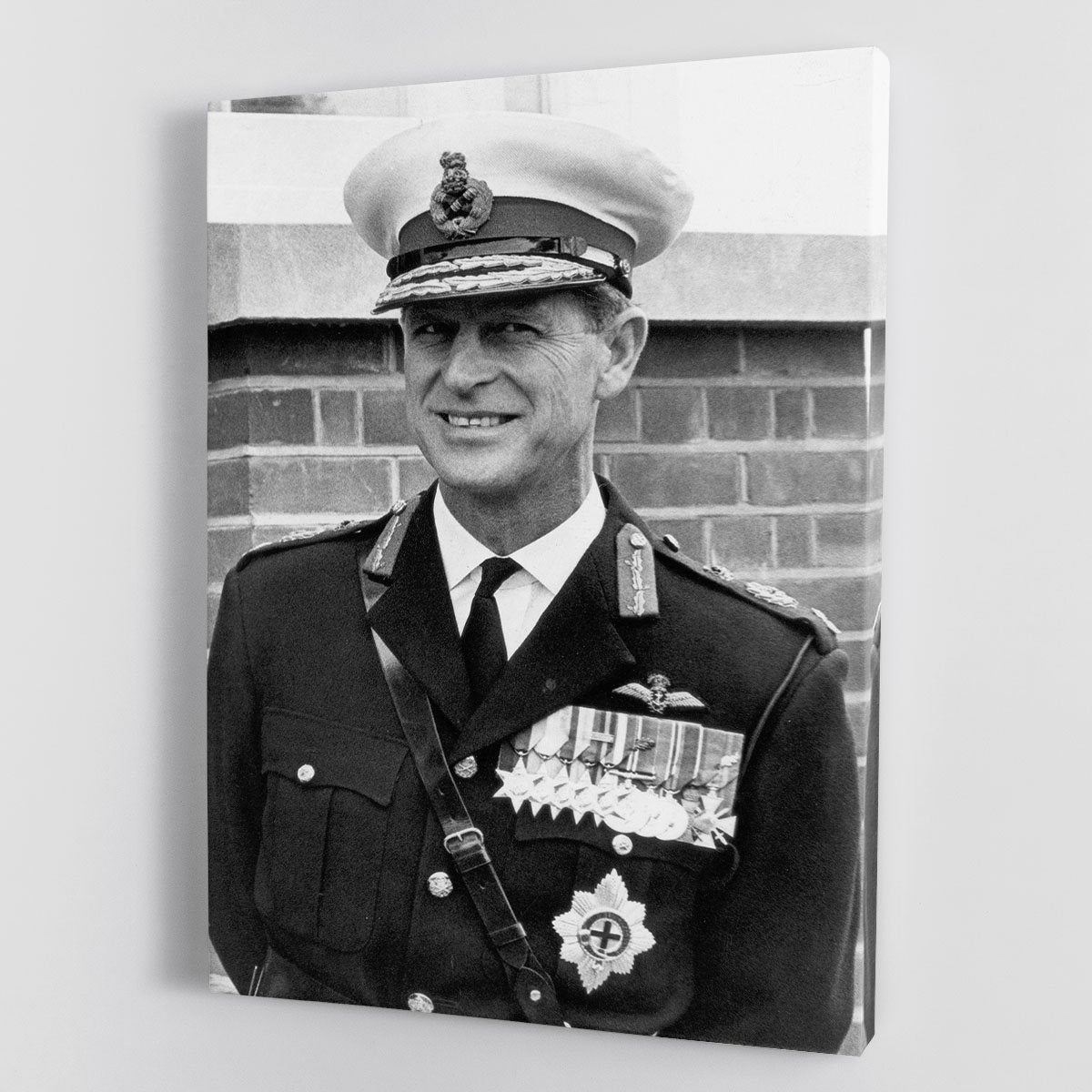 Prince Philip in Royal Marines uniform Canvas Print or Poster