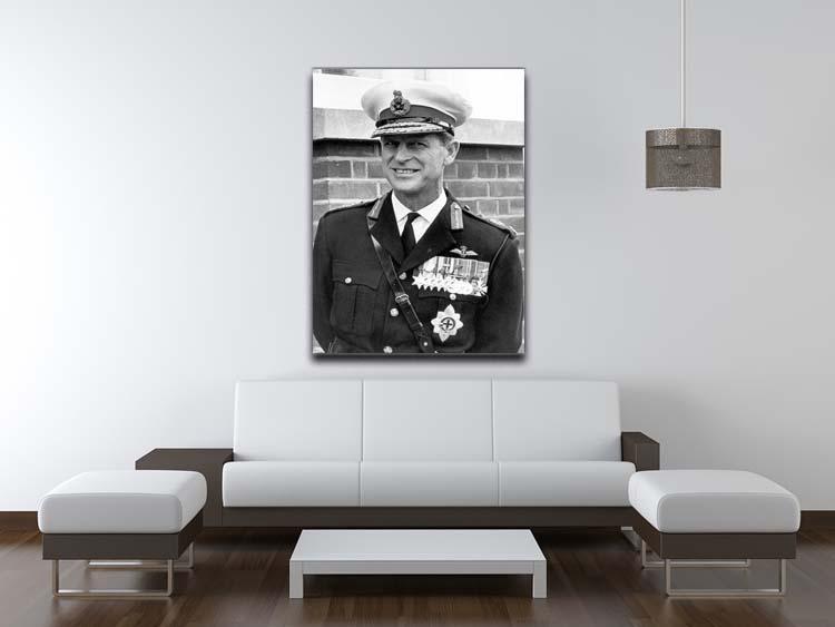 Prince Philip in Royal Marines uniform Canvas Print or Poster - Canvas Art Rocks - 4
