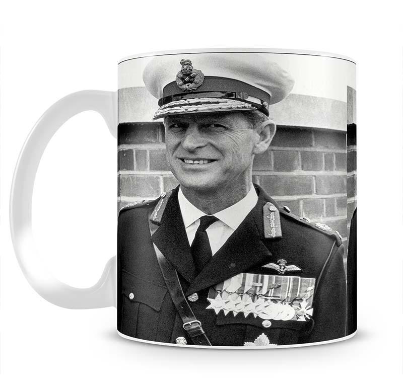 Prince Philip in Royal Marines uniform Mug - Canvas Art Rocks - 2