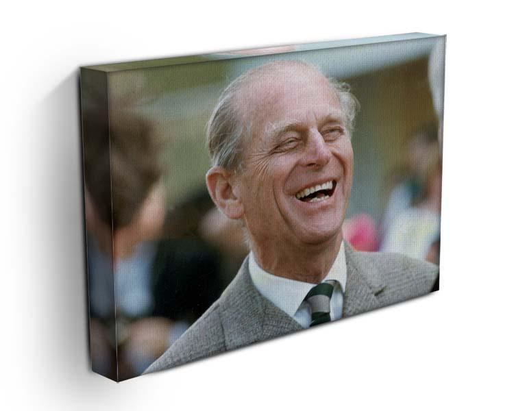 Prince Philip laughing at the Royal Windsor Horse Show Canvas Print or Poster - Canvas Art Rocks - 3