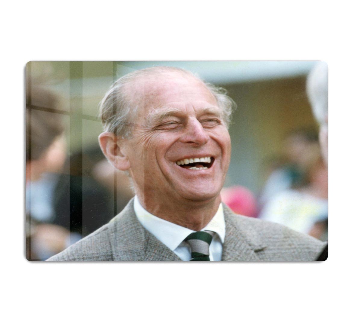 Prince Philip laughing at the Royal Windsor Horse Show HD Metal Print