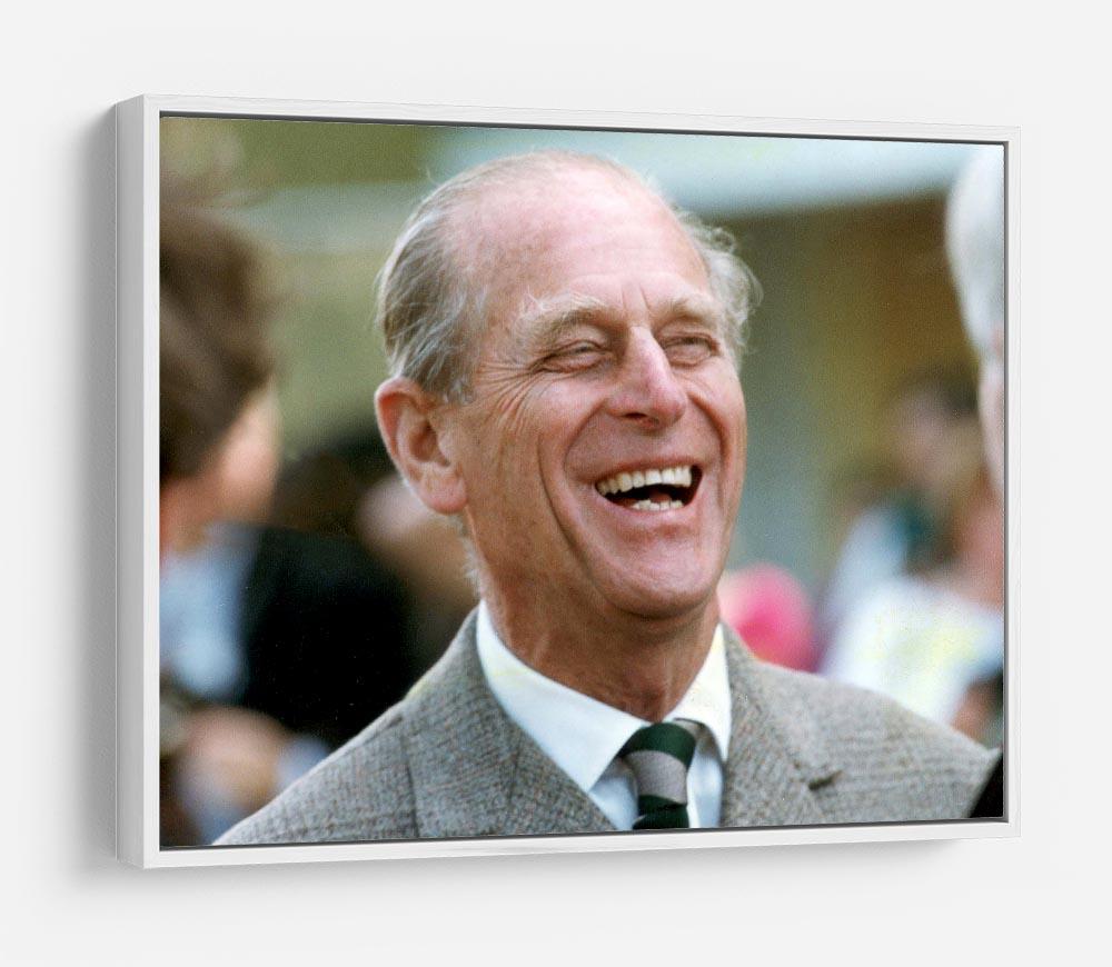 Prince Philip laughing at the Royal Windsor Horse Show HD Metal Print