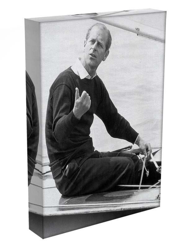 Prince Philip resting after racing at Cowes Isle of Wight Canvas Print or Poster - Canvas Art Rocks - 3